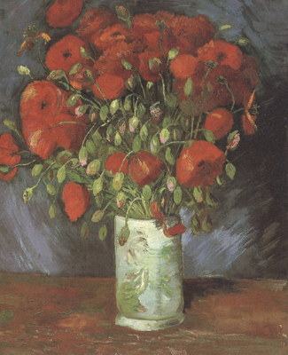 Vase wtih Red Poppies (nn040